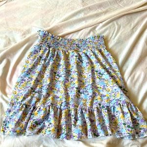 Floral skirt stretchy cute trendy short